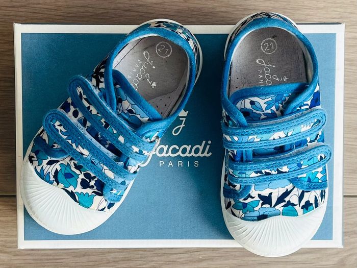 Tennis à scratch en toile Liberty exclusif Poppy and Daisy Jacadi P-21 - photo numéro 4