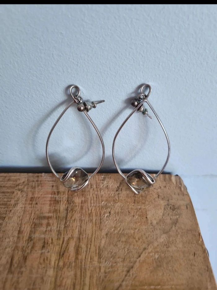Boucle d'oreille femme swarovski