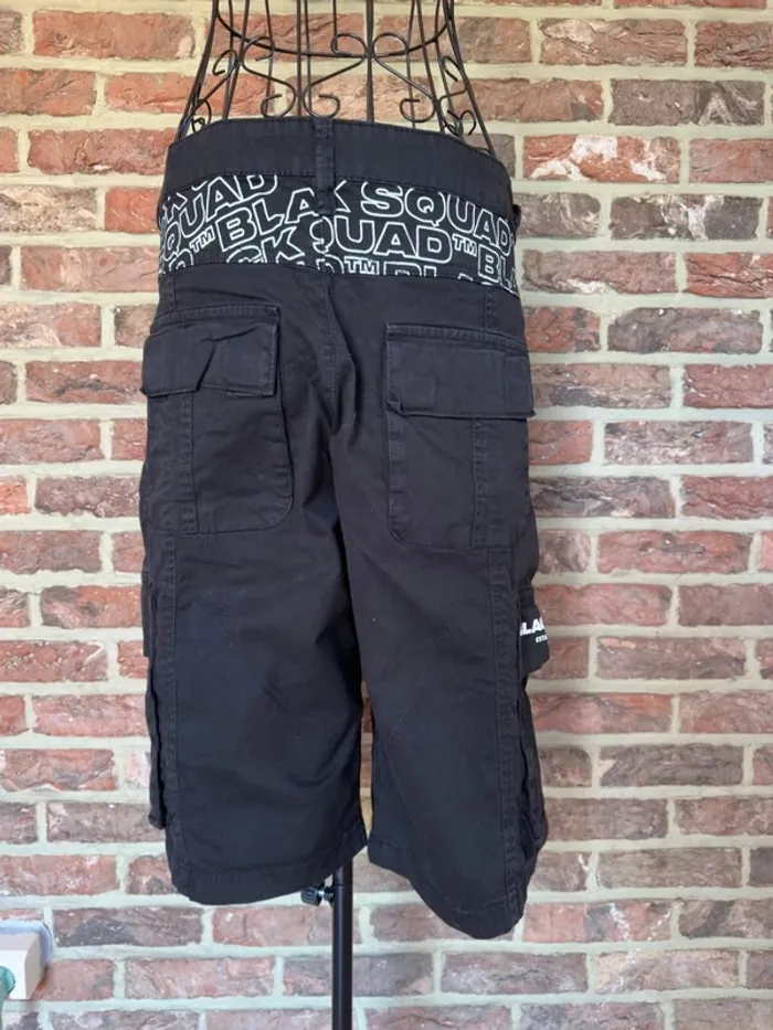 Short noir cargo homme Black Squad Taille S / 36 - photo numéro 7