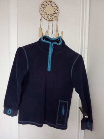Pull polaire Marine, bleu,  garçon 7-8 ans, hiver, chaud