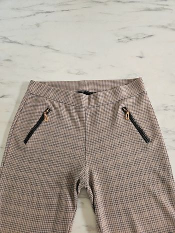 Legging à carreaux beige taille L/XL