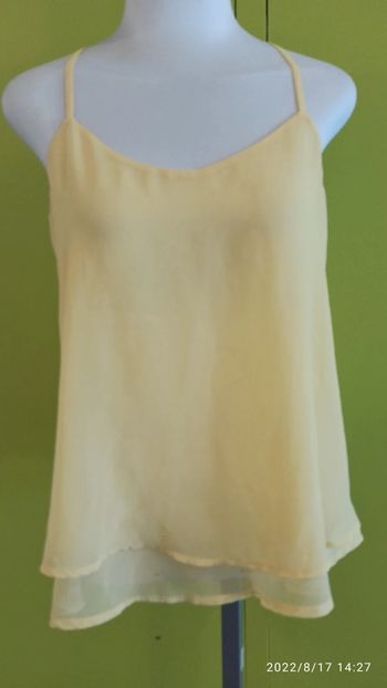 Lot Bluses fines brides marque jeune kiabi, la blanche pinkie