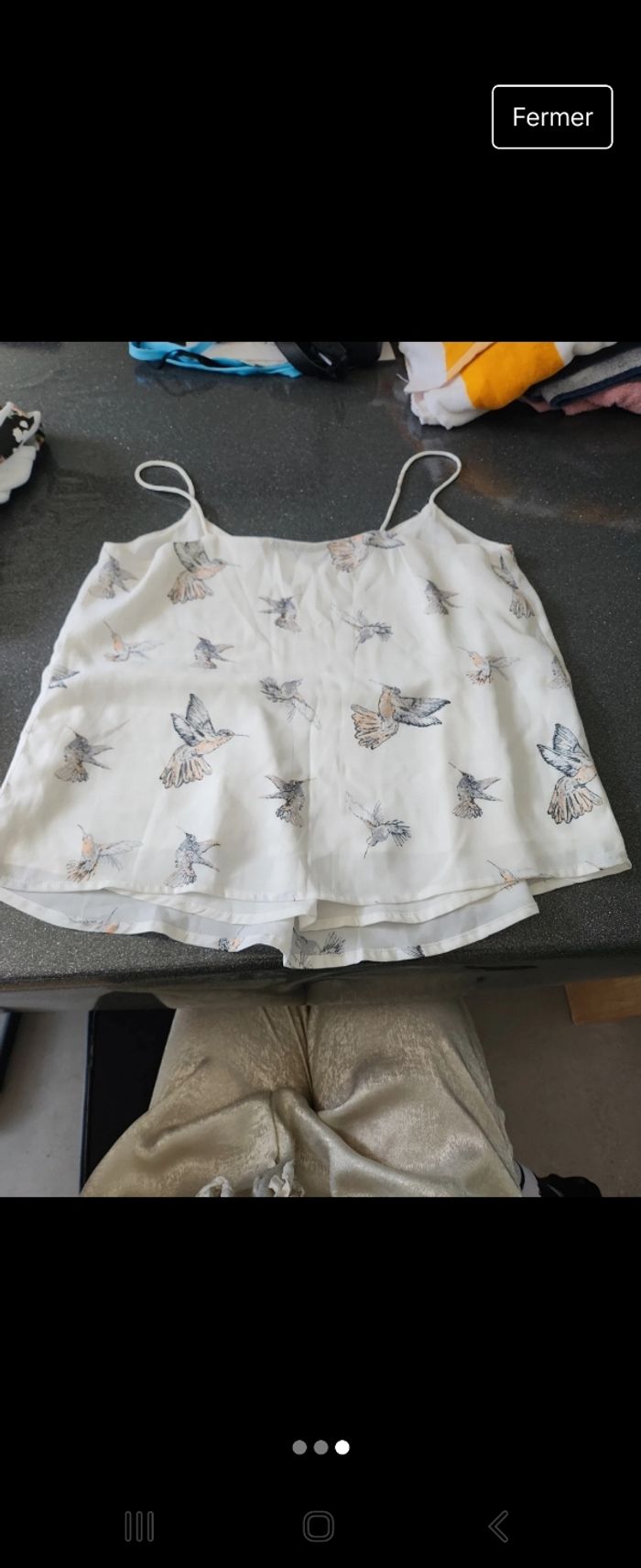 Top bretelles blanc pimkie - photo numéro 3