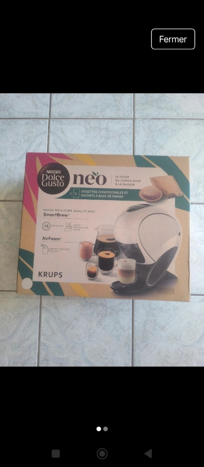 Cafetière neo neuve à 40€
Avec le code 
FANTOME25
La machine passe à 30€