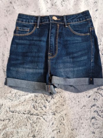 Short en jean brut