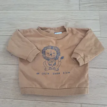 Sweat Vertbaudet lion 18 mois