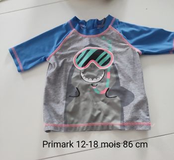 T shirt UV 12-18 mois primark