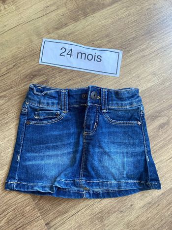 Jupe en jean 2 ans