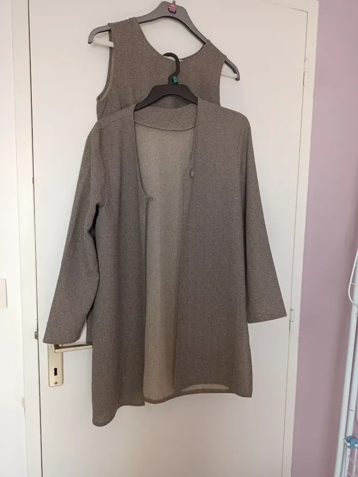 Magnifique ensemble robe avec veste coordonnée - photo numéro 3