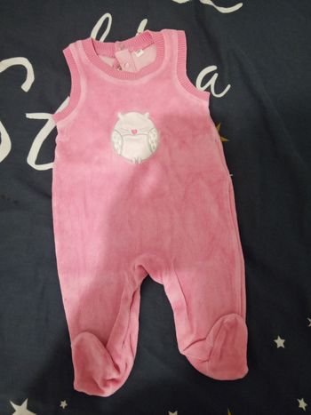 Pyjama sans manche "hibou" _ 3 mois