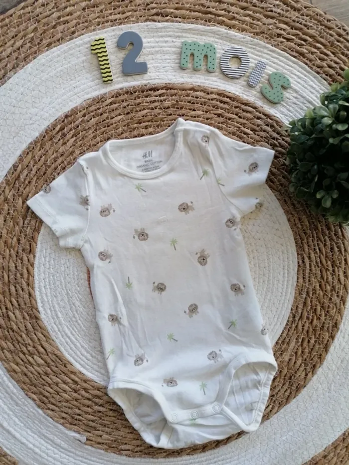 Body manches courtes - H&M - Taille 80