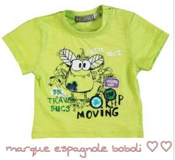 Ensemble tee shirt boboli jean tao