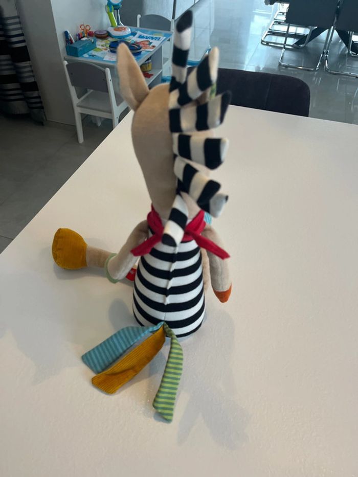 Grande peluche Sigikid zèbre - photo numéro 3