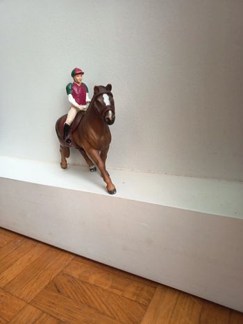 Cavalière et son cheval Schleich