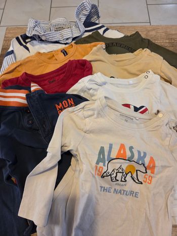 Lot de 8 tee-shirt manches longues 