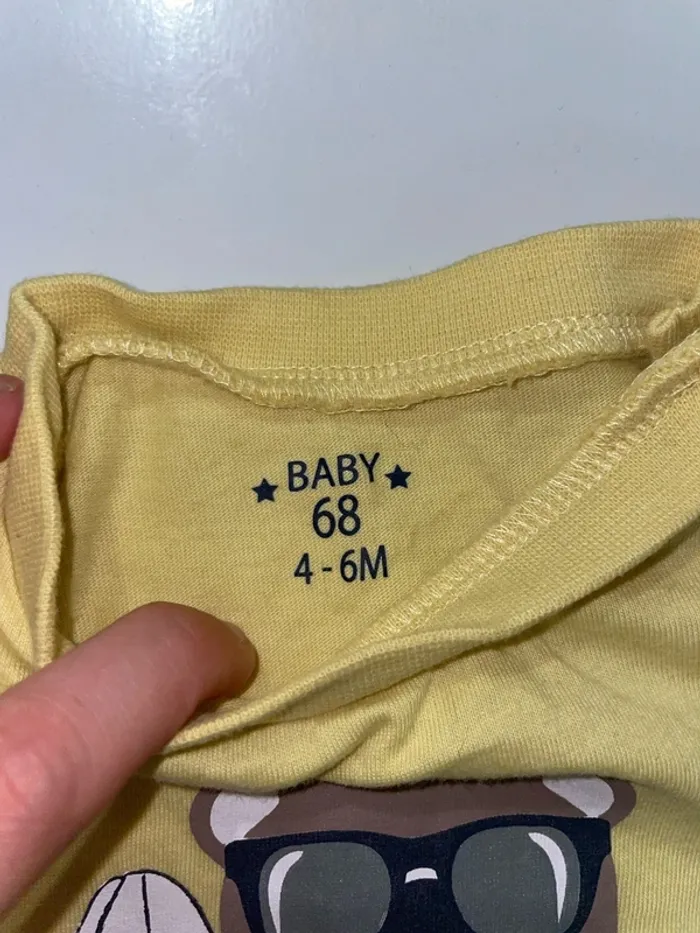 T-shirt manche courte - Motif Ours - 4/6 mois - photo numéro 3