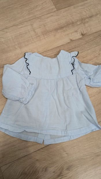 Chemise bleu clair Kiabi 12-18 mois