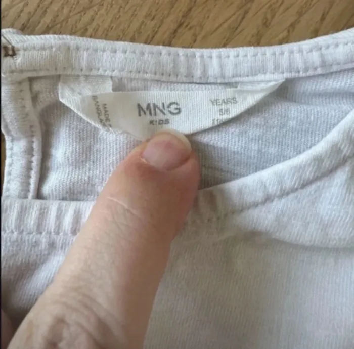 T-shirt blanc Mango Kids fille 5/6 ans - photo numéro 2