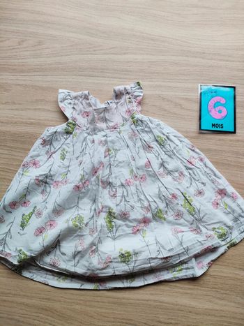 Robe doublée fleurie 6 mois