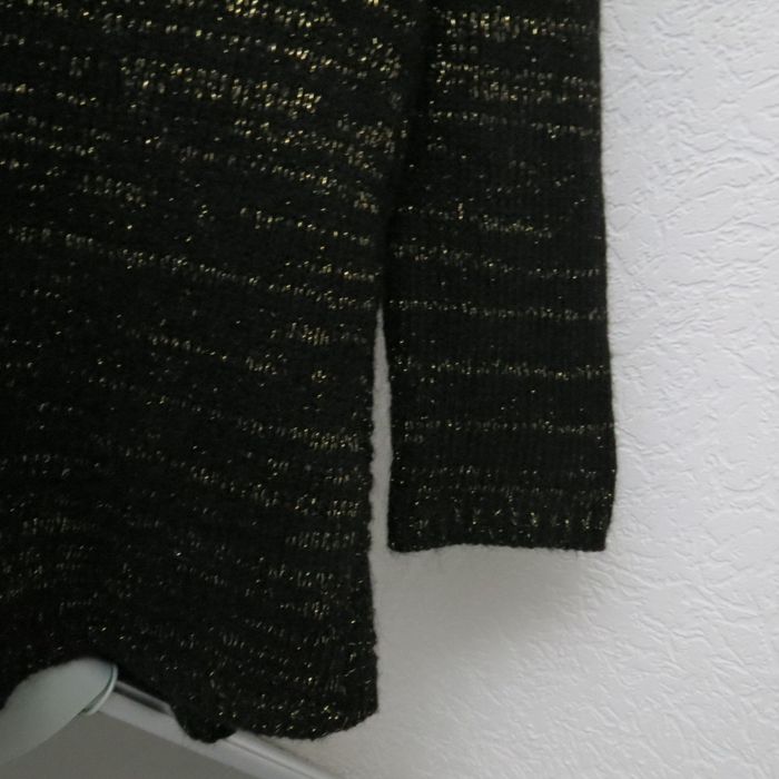 ✨ Pull ajouré noir & doré – Made in Italy – mélange mohair & laine ✨ - photo numéro 5