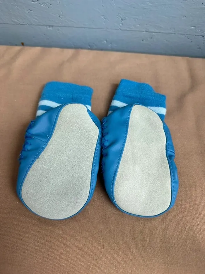 Chaussette - chausson bleu renard taille 20 - photo numéro 7