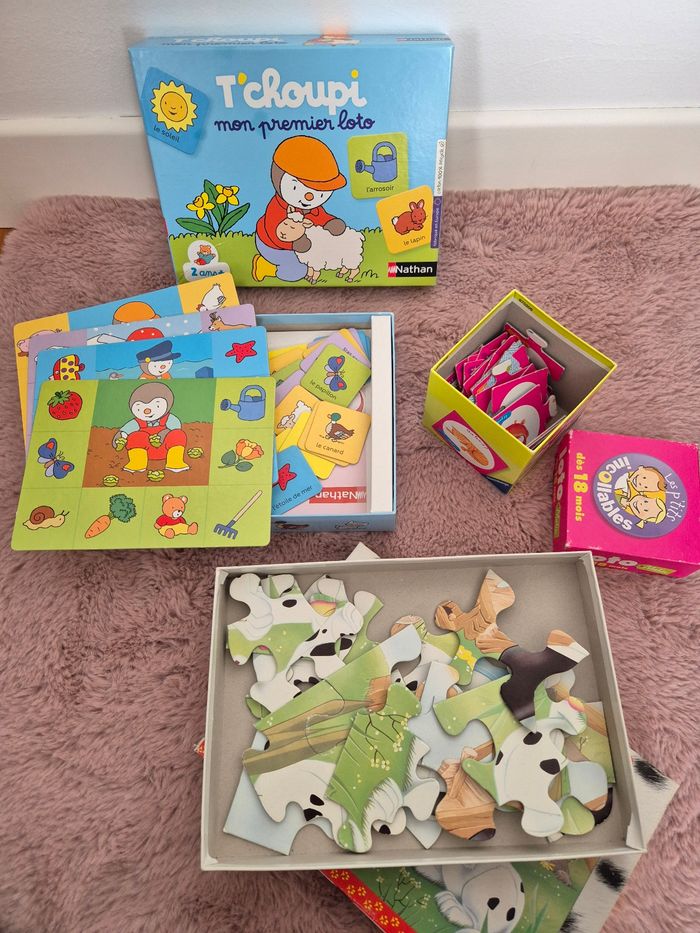 Lit 3 jeux loto et puzzle - photo numéro 3