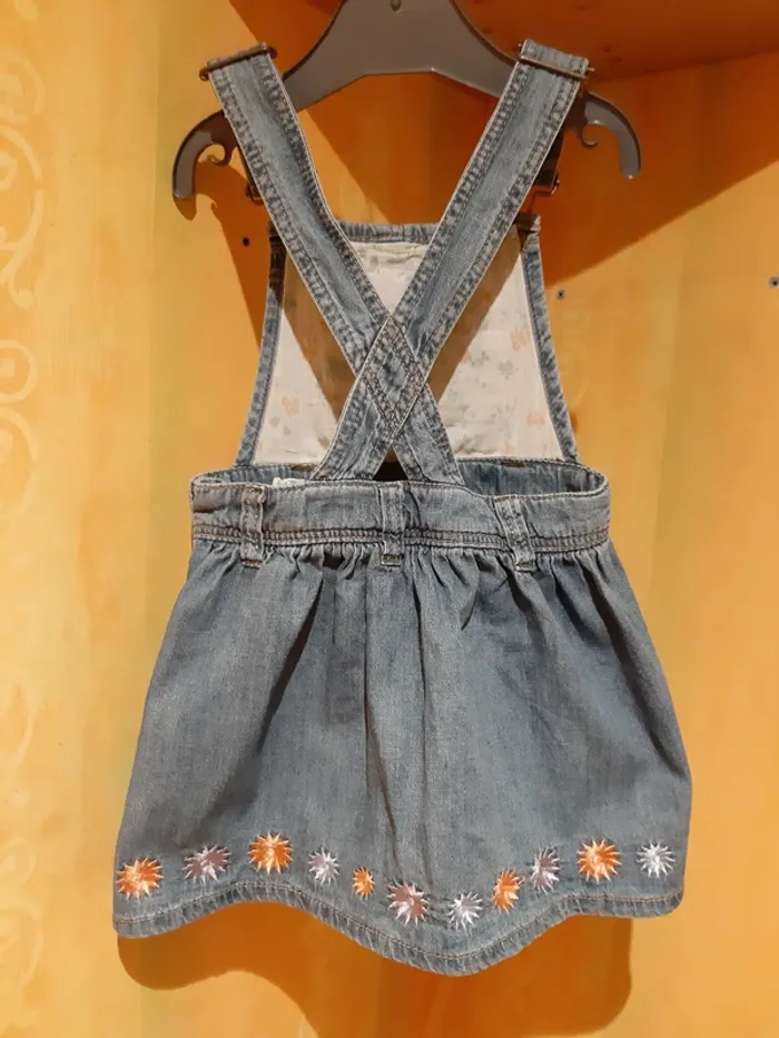 Robe salopette en jean Creeks 4 ans - photo numéro 2