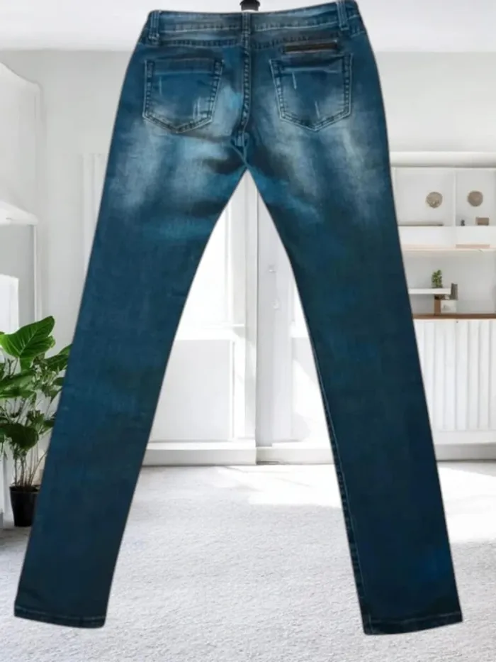 Jean Azerty paris ,coupe slim ,taille basse ,texture stretch - photo numéro 9