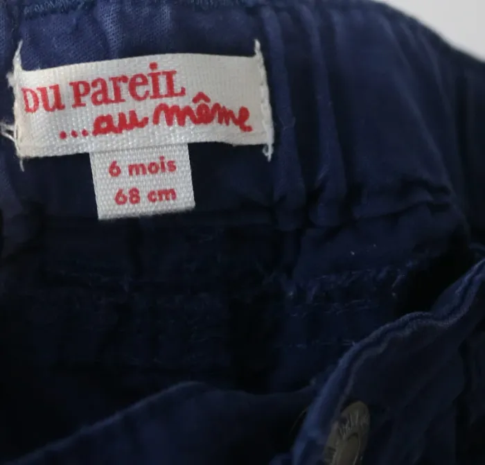 Ensemble chemise/gilet Tape à l'oeil, pull Grain de blé et pantalon DPAM 6 mois - photo numéro 4