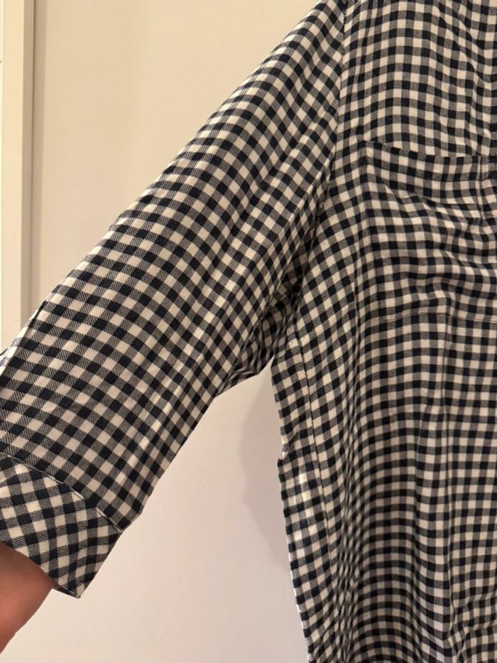 Chemise longue à carreaux Zara - photo numéro 2