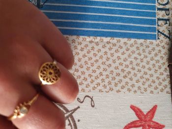 Bague réglable acier inoxydable doré