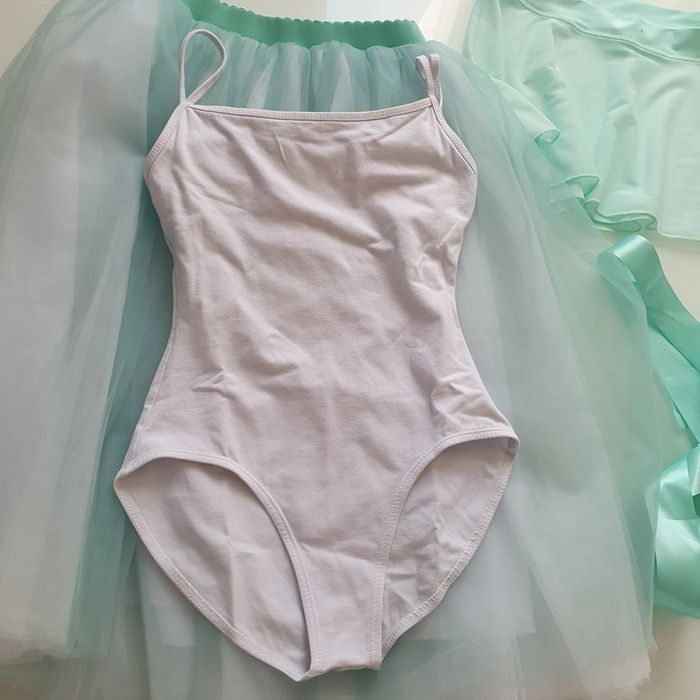 Justaucorps brassière+ tutu long vert d'eau - photo numéro 3