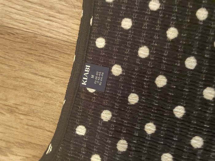 Robe de maternité Kiabi – Taille M – Noir à pois blancs - photo numéro 4