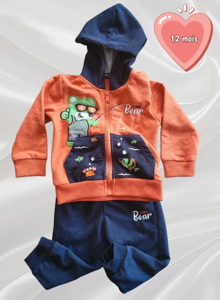 Ensemble jogging sport garçon 12 mois