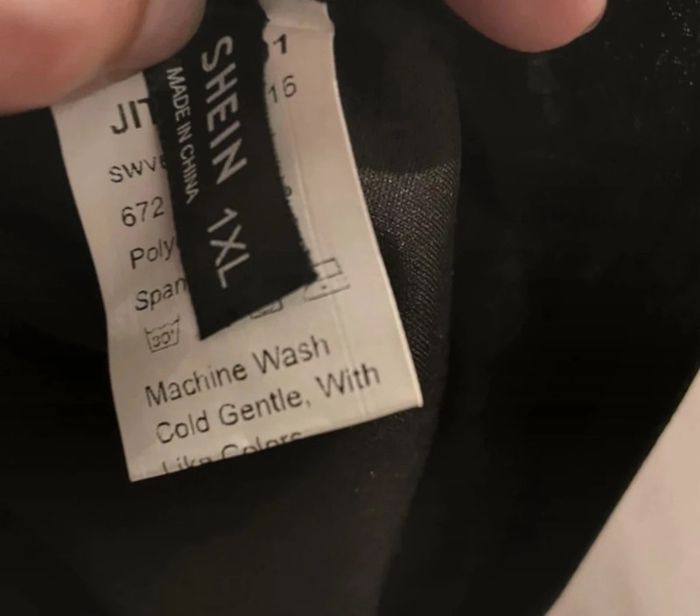 Débardeur festonné noir SHein XL - photo numéro 3