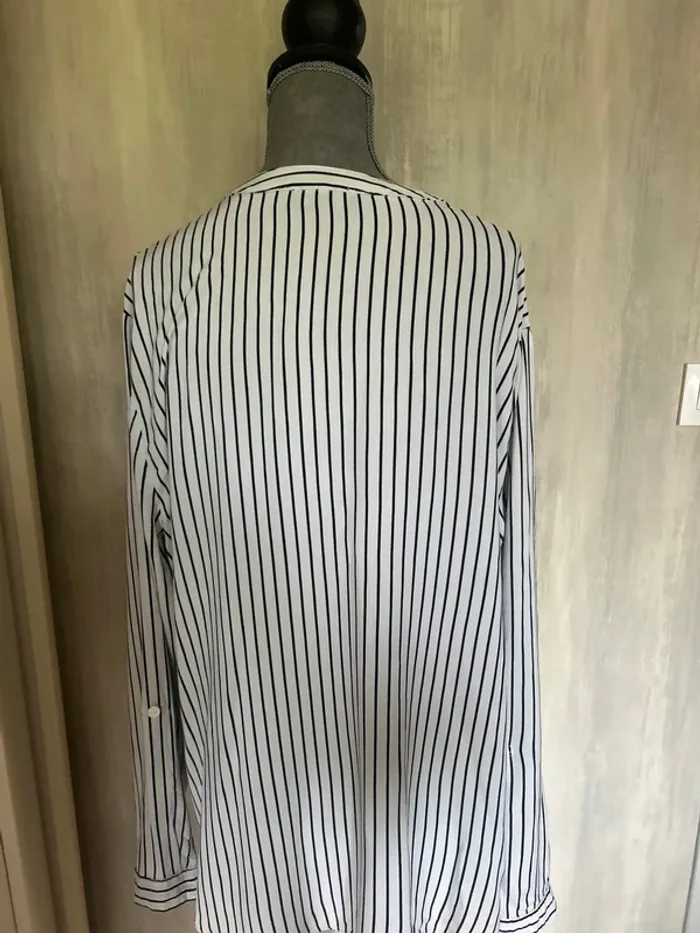 Chemise légère blanche à rayures - photo numéro 5