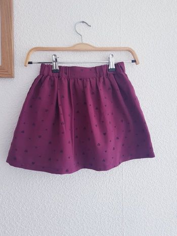 Bel & Bo - Jupe doublée - Taille élastiquée - Cœurs (6 ans)