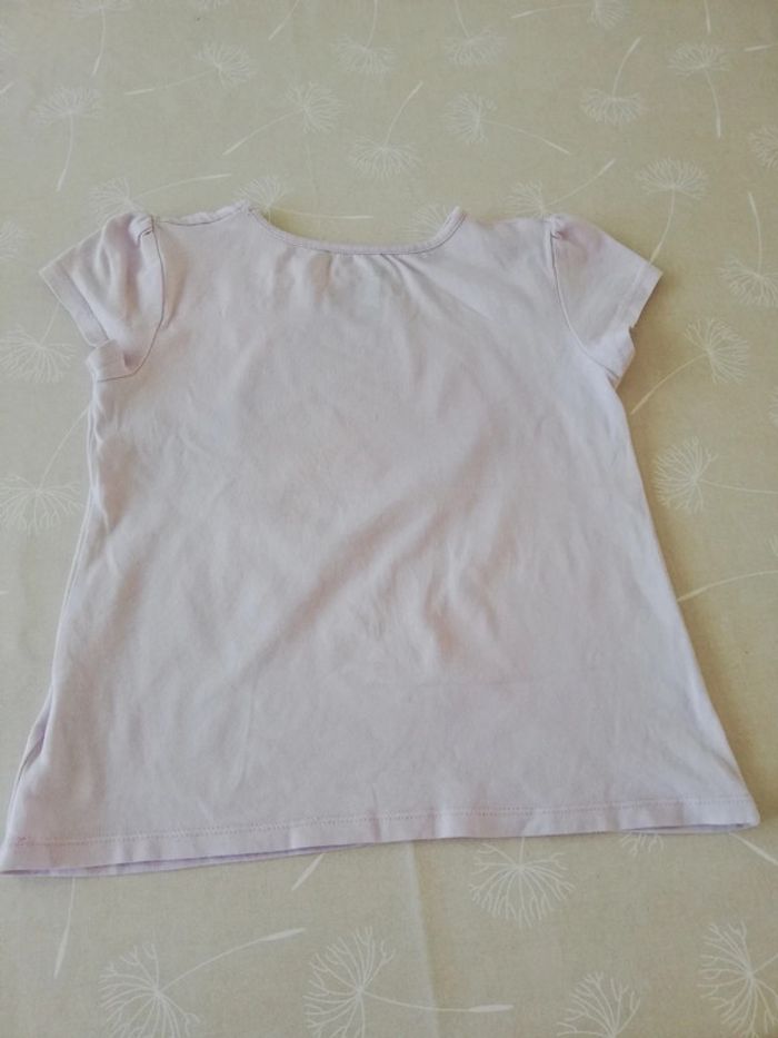 TS manches courtes rose sequins réversible la reine des neiges/olaf 122cm C&A - photo numéro 4