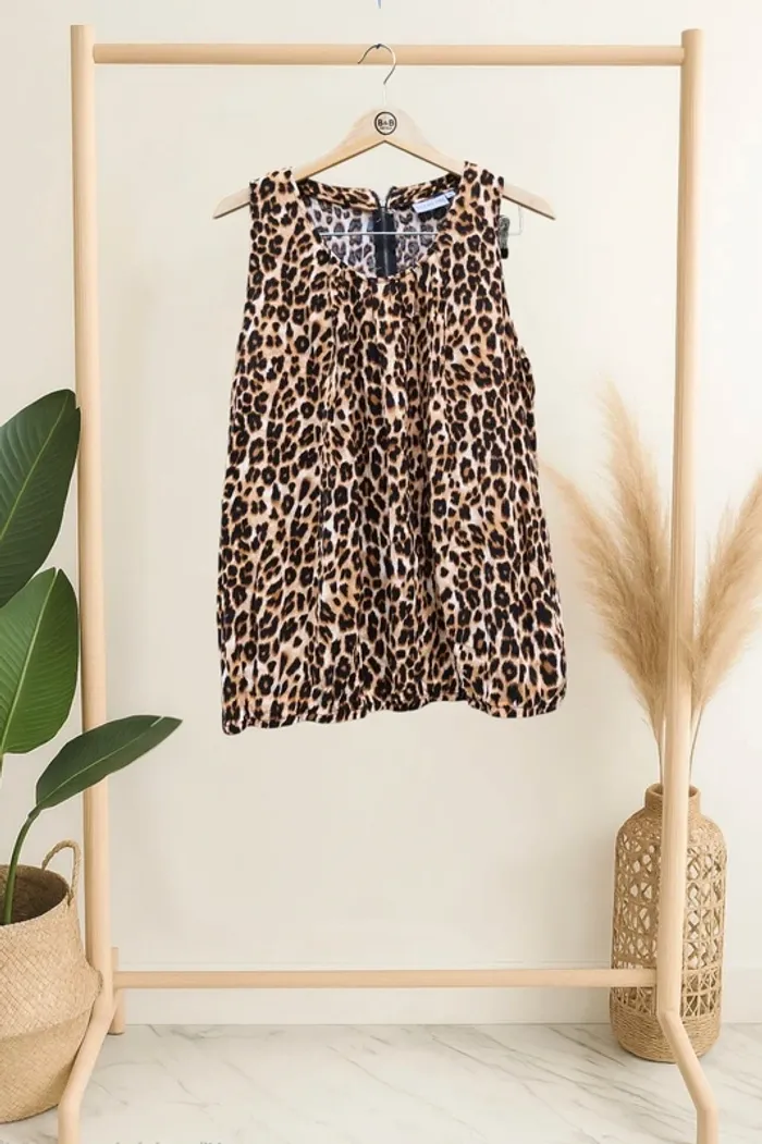 Blouse imprimée léopard