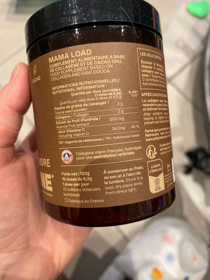 Poudre collagène goût cacao - Jolly Mama - photo numéro 2