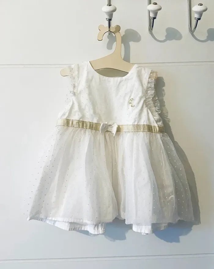Robe Blanche tulle cérémonie - photo numéro 2