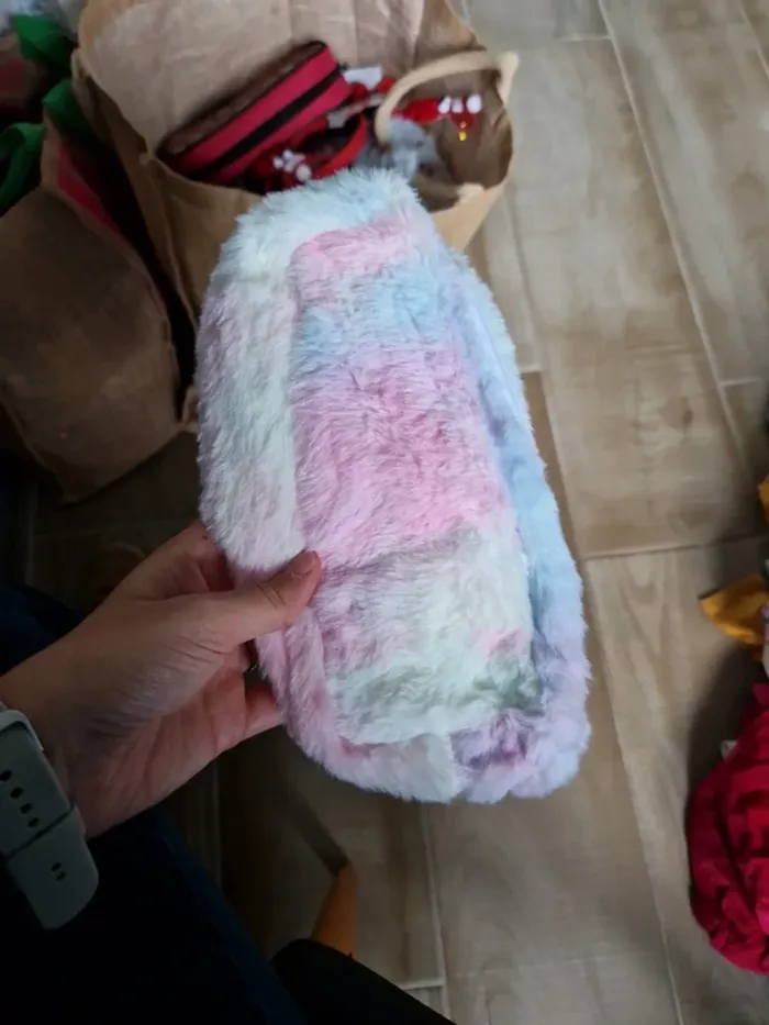 Trousse fourrure kawaii cute - photo numéro 3