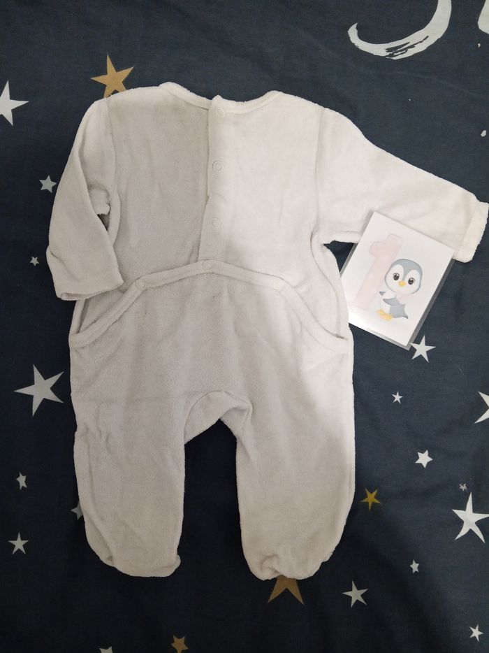 Pyjama blanc "love" _ 1 mois - photo numéro 2