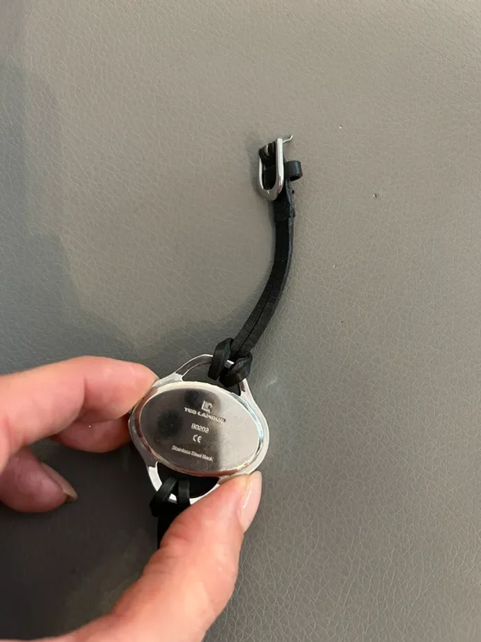Ted lapidus montre, quartz acier, inoxydable et cuir - photo numéro 4