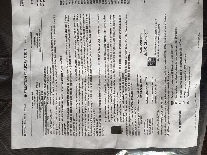 Pantalon de travail Lafont taille XXL neuf - photo numéro 6