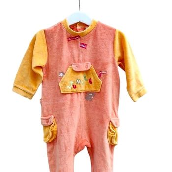Pyjama garçon 12 mois en velours  à col montant- Comme Neuf