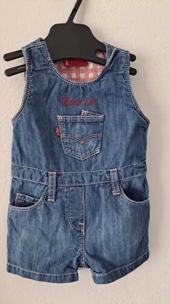 Salopette short Levi's 6 mois