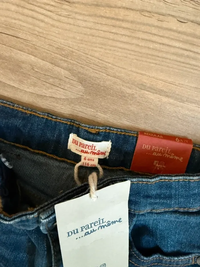 Pantalon jean Du Pareil Au Même 6 ans - photo numéro 2