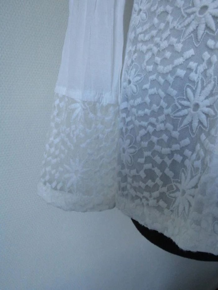 Blouse/tunique broderies fleurs Jac Jac 40 TBE - photo numéro 4