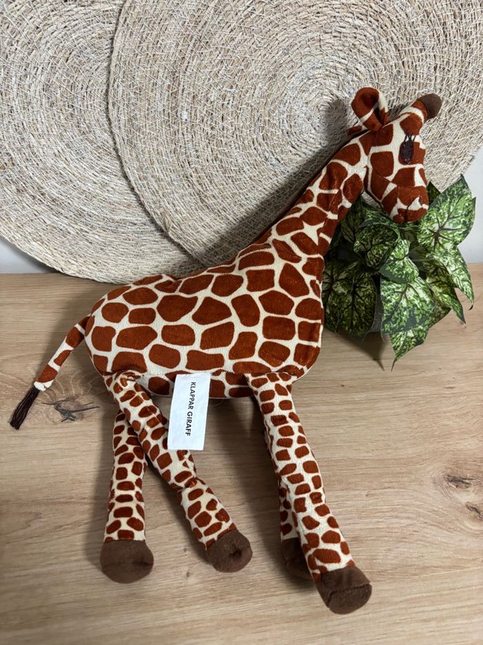 Doudou girafe marron beige IKEA - photo numéro 3